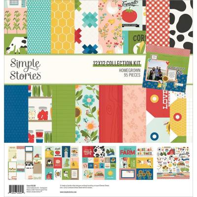 Simple Stories Homegrown Designpapier - Collection Kit